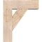 Ekena Millwork Traditional Block Smooth Bracket w/ Offset Brace, Douglas Fir, 7 1/2"W x 22"D x 26"H BKT0806X22X26TRA05SDF - alternate 3
